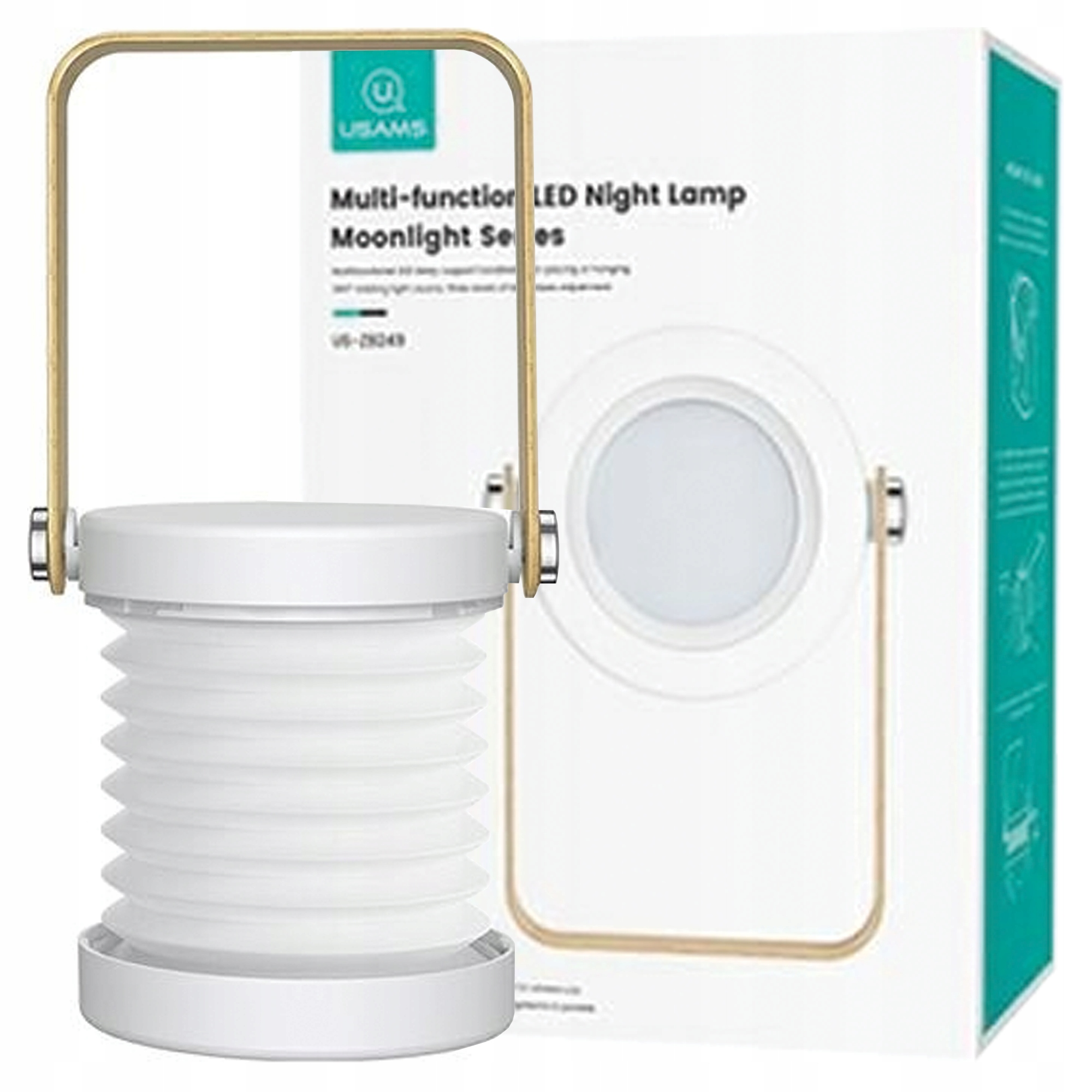 Usams Multifunkční Led Lampička Do Kanceláře Ložnice, 3 Režimy Ovládání