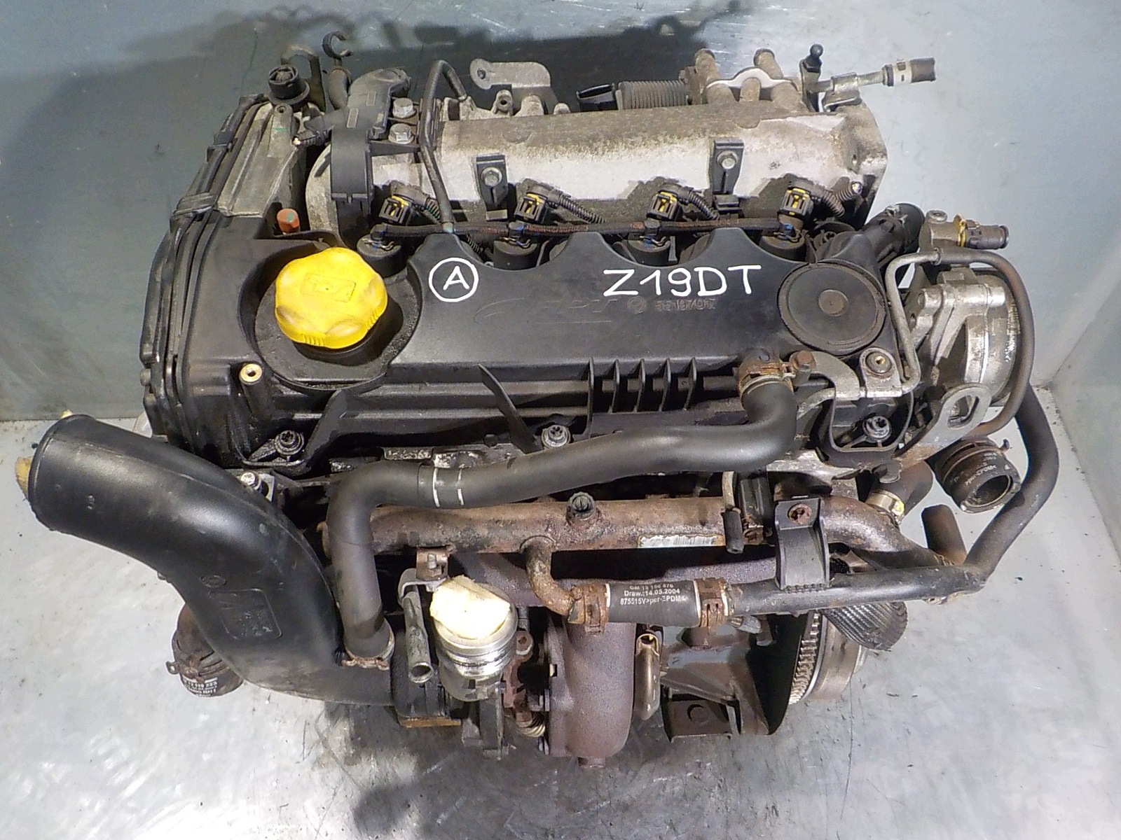 OPEL VECTRA C ASTRA H ZAFIRA B engine complete 1.9 CDTI Z19DT 82 thousand.