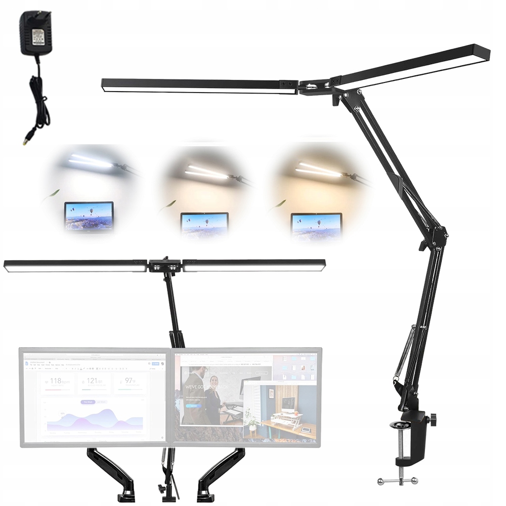 Led Stolní Lampa Kreslicí Školní Psací Stůl 24W