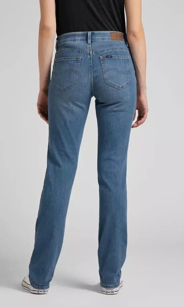 Dámské jednoduché kalhoty Lee Comfort Straight Modern Blue L34CTTII 29/33