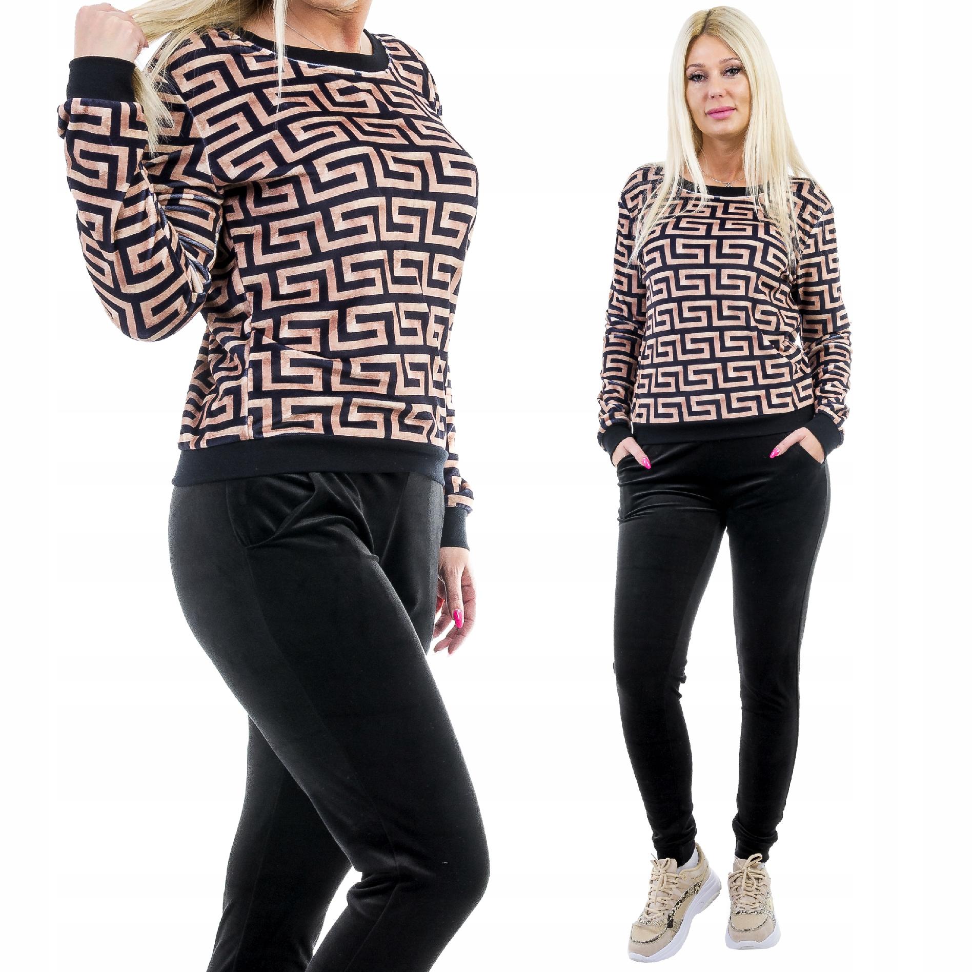

Z328 Dres Welurowy Z Nadrukiem r 48 (4XL)
