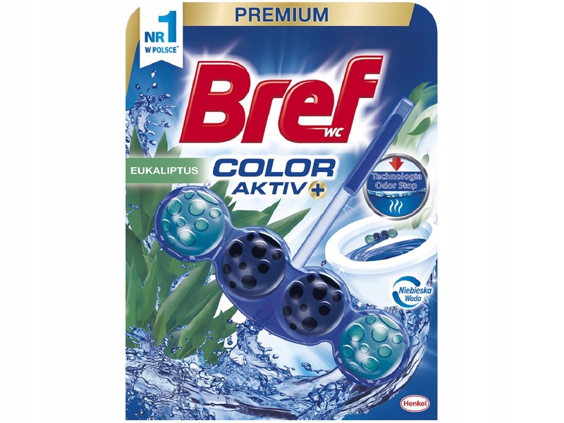

Kostka do Wc Bref Color Aktiv Eukaliptus 50g