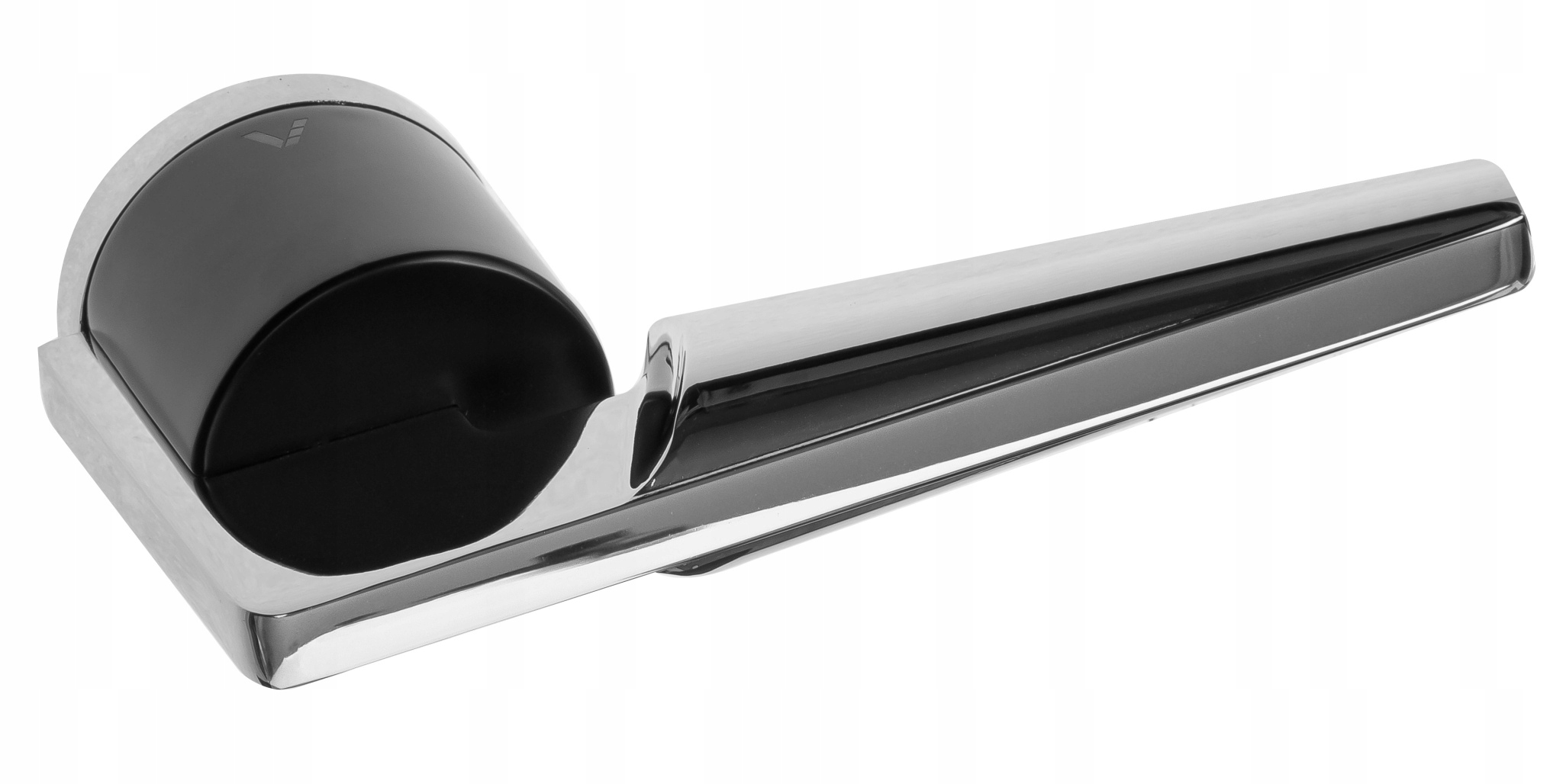 Kľučka Vds Spear okrúhla rozeta R68 chróm/čierna