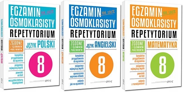 Egzamin ósmoklasisty KOMPLET Repetytorium GREG Pol