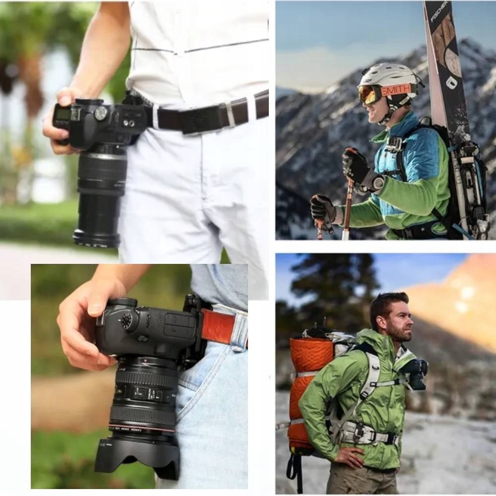 UCHWYT MOCUJĄCY BIODROWY KLAMRA DO PASKA PAS TORBY PLECAKA NA APARAT KAMERĘ Marka Puluz