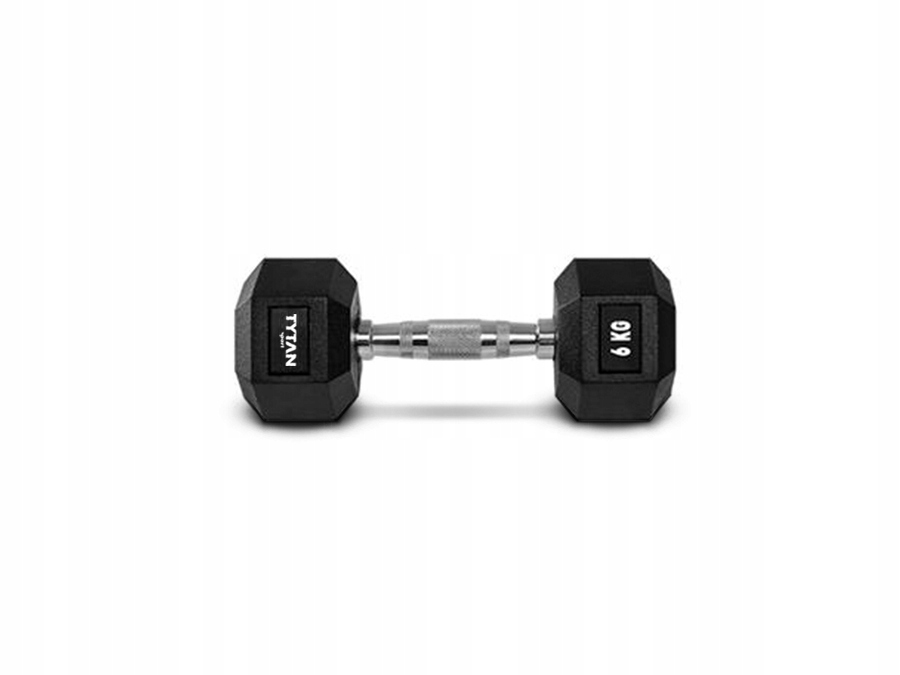 

Hantla Stalowa Ogumowana Tytan Sport Hex 6KG