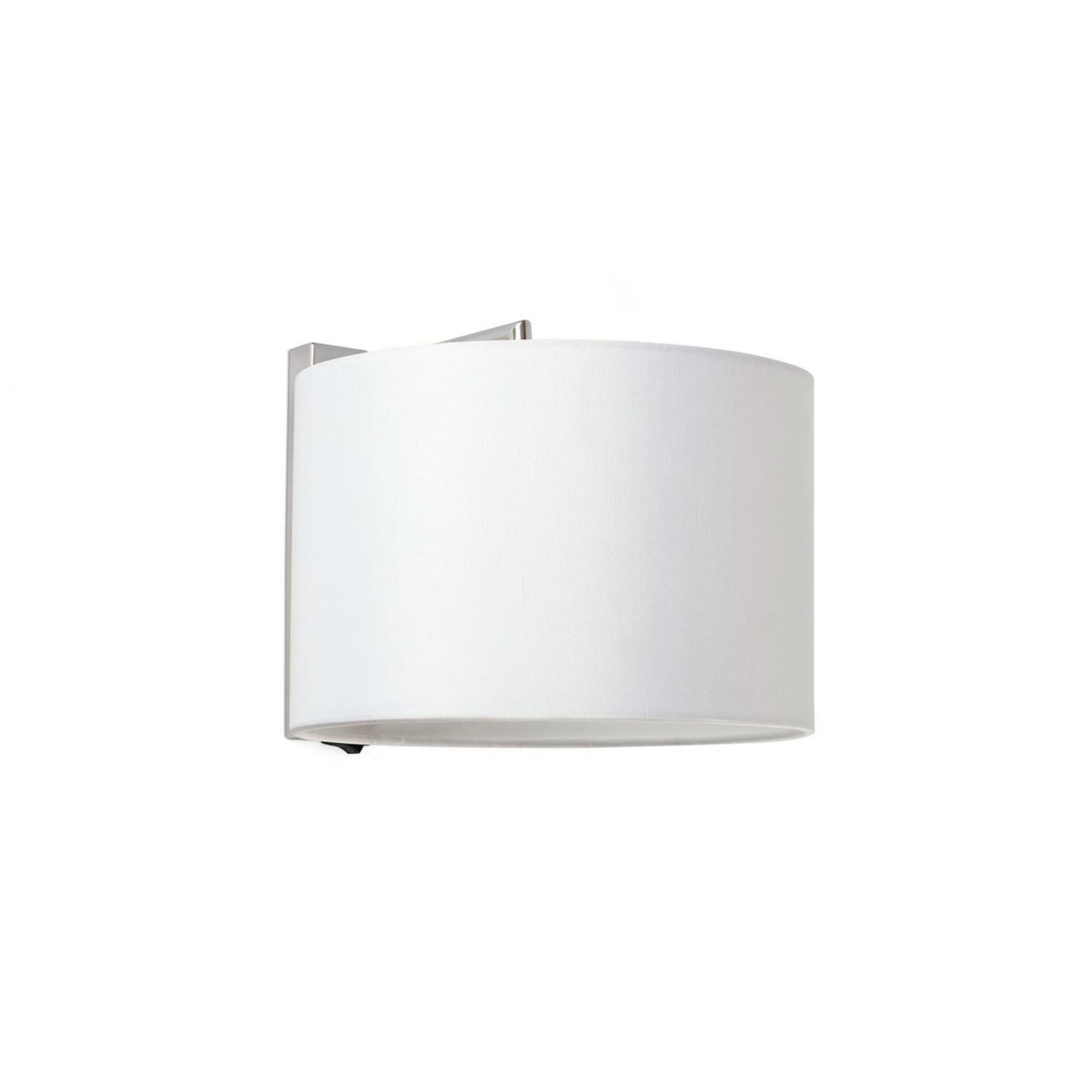 Faro Sahara nástenná lampa chróm biela, E27, dizajnová, IP20, 210x250 mm