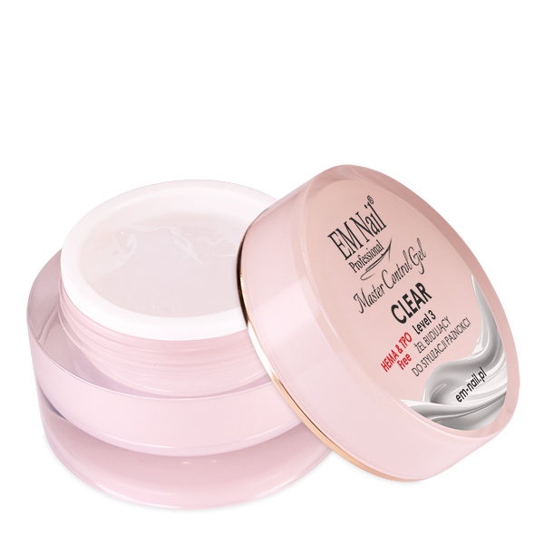 Stavební gel Em Nail Master Control Gel Level 3 Clear 50 ml