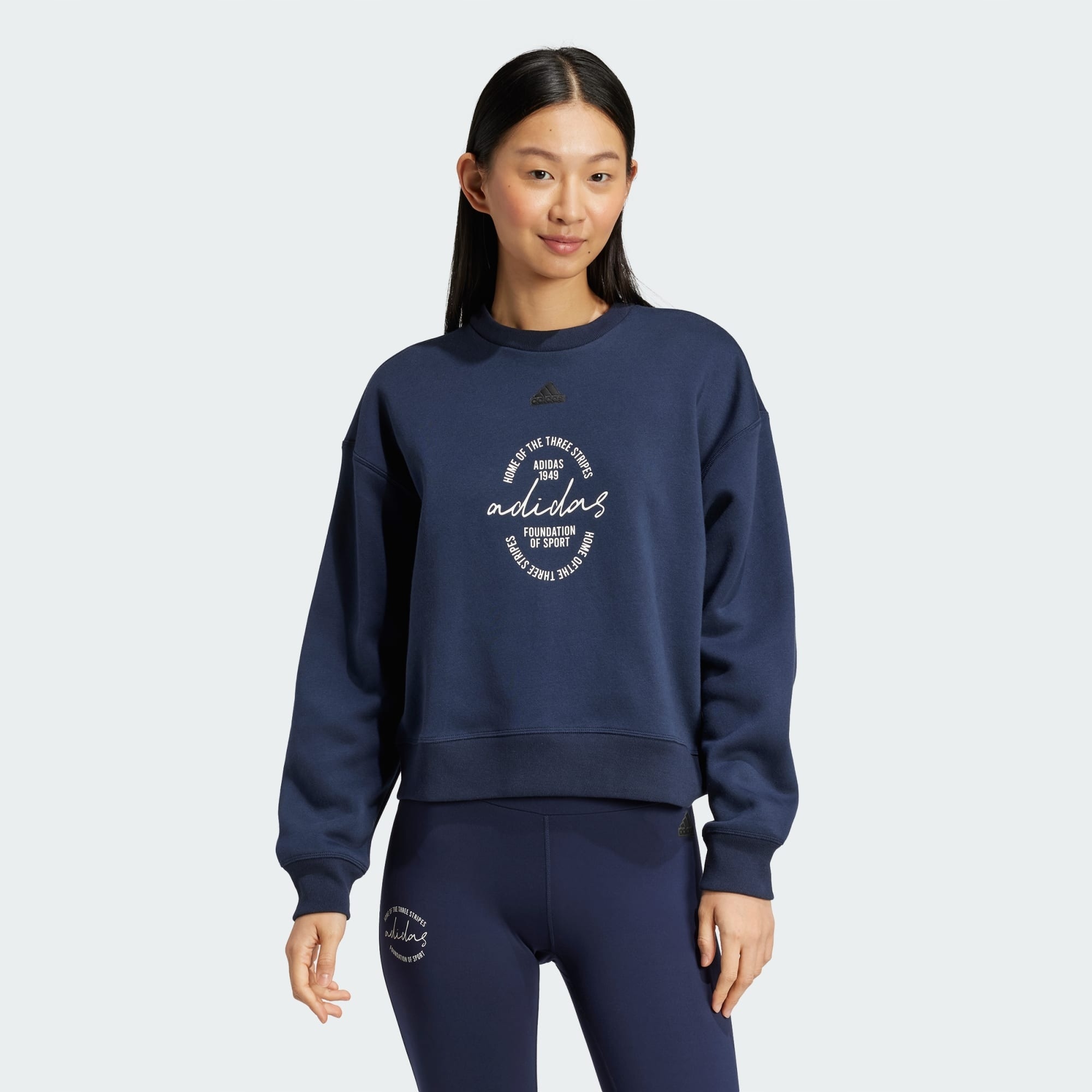 Adidas Sportwear Mikina S Potiskem Signature, Flísová, Volná, IY1457 Rs