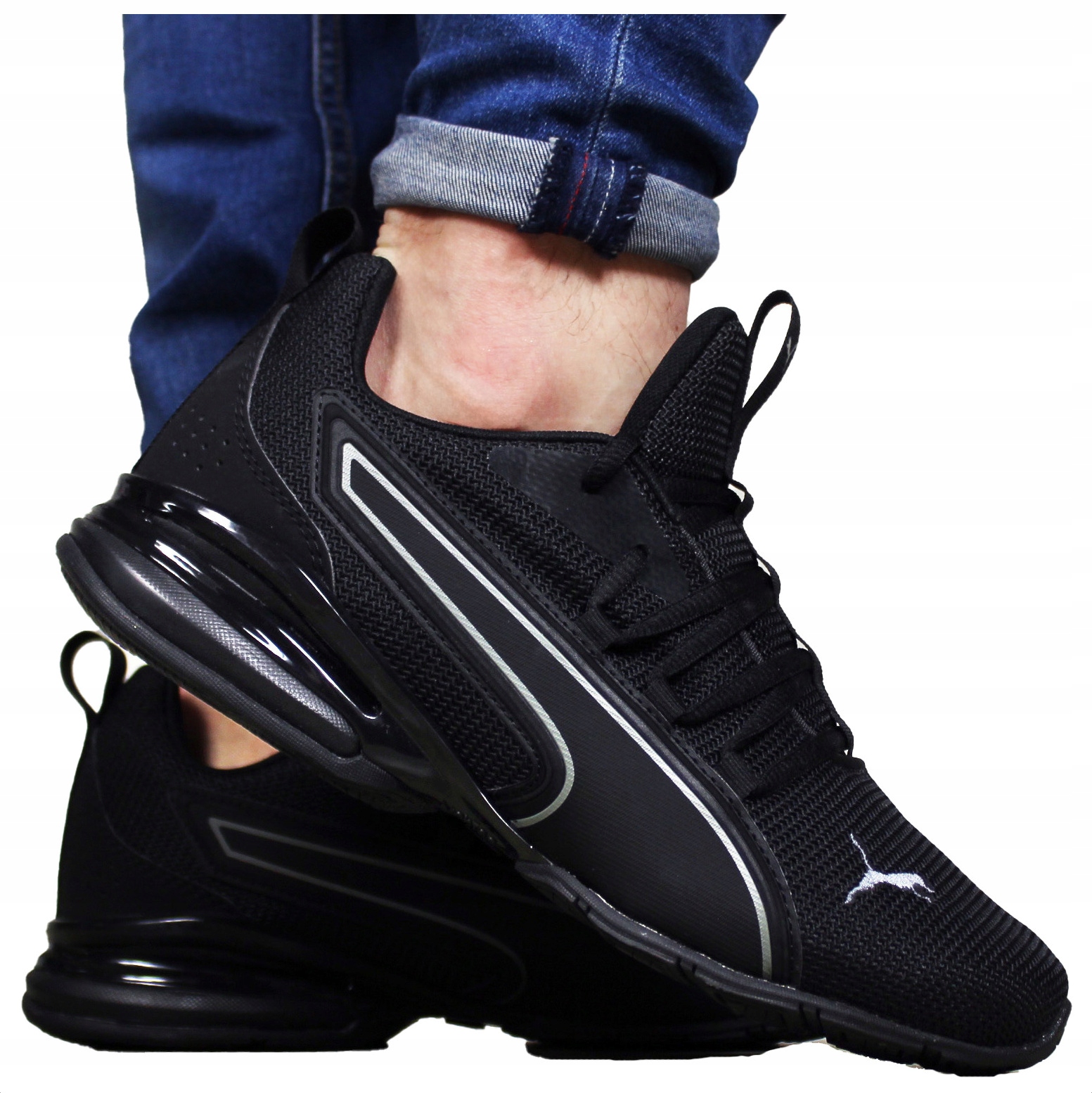 Puma pánské pohodlné černé sportovní tenisky pro každodenní nošení