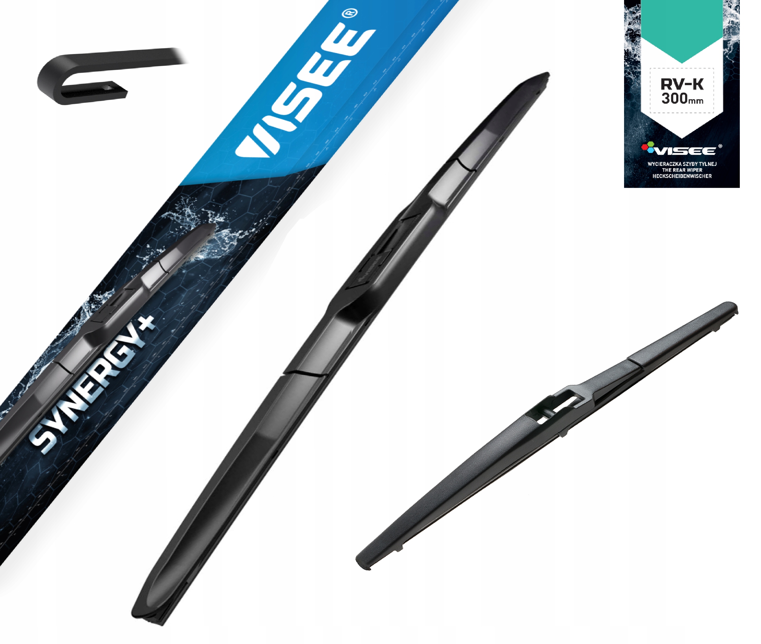 Wycieraczki pióra hybrydowe przód tył do Toyota Yaris III 10-19 Verso S