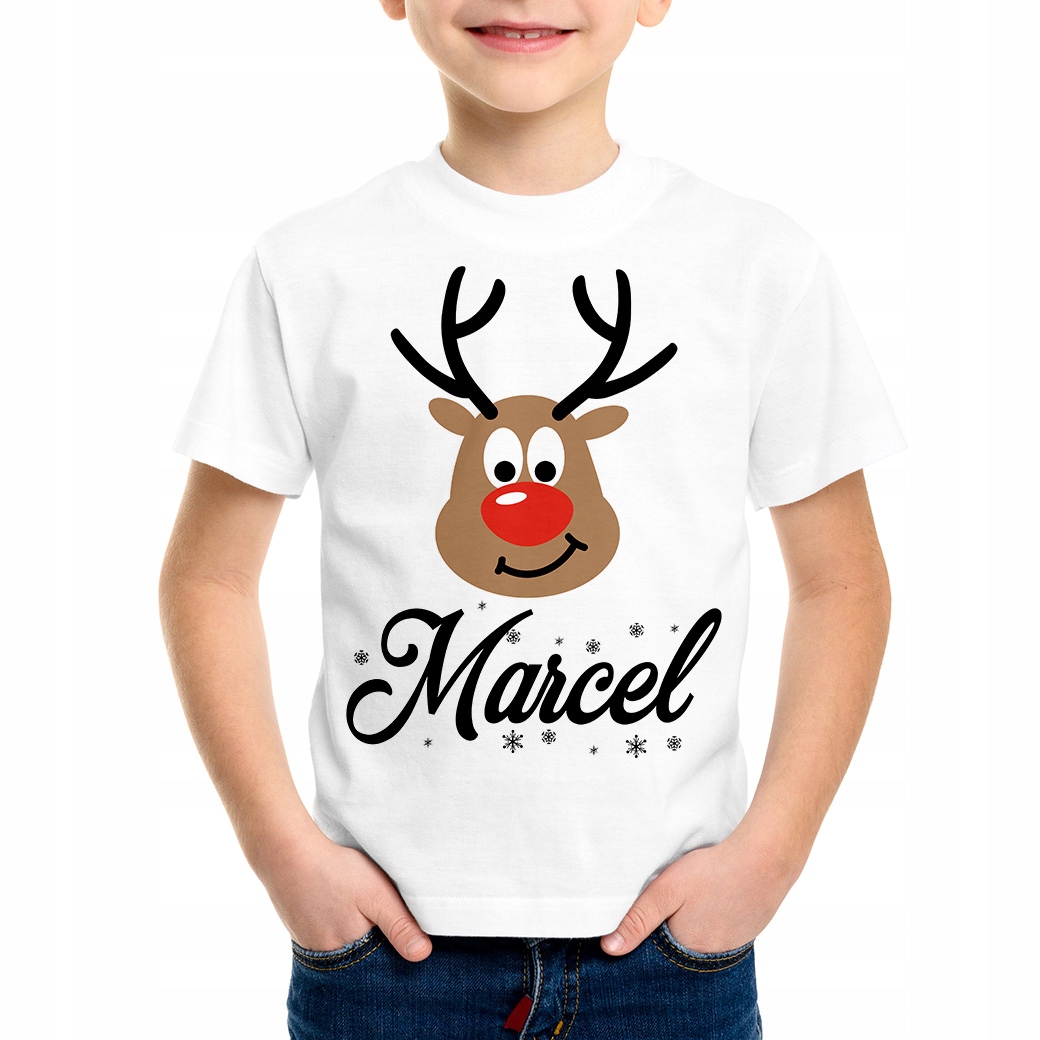 

Koszulka dziecięca świąteczna renifer 5-6