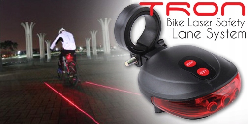 ŚWIATŁO LAMPKA ROWEROWA TYLNA + 2x LASER + UCHWYT Model taillight