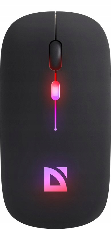 Mysz Defender Touch MM-997 Rf+bt Silent Rgb Aku Czarna