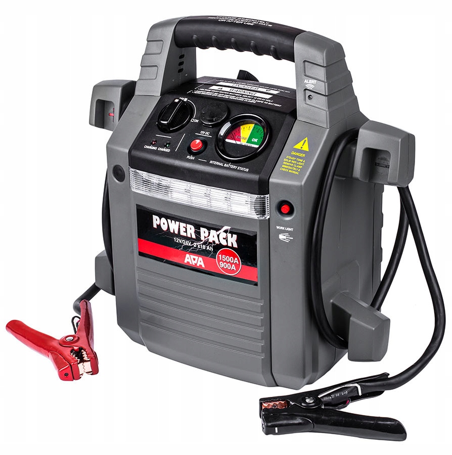 

Urządzenie Rozruchowe 1500A Rozruch 12V 24V Kable