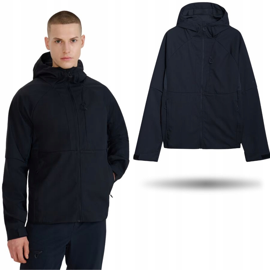 Kurtka Męska 4F Wiosenna Przejściowa Sportowa Na Co Dzień Softshell