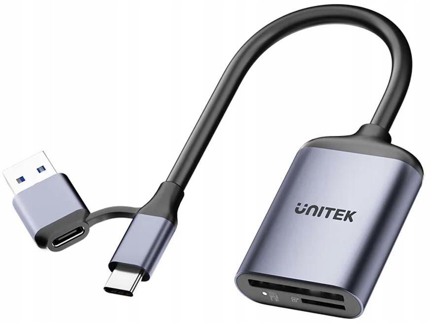 Čtečka paměťových karet Unitek Sd/micro Sd 2v1 Usb-c Usb-a Uhs-ii 321MB/S 15CM