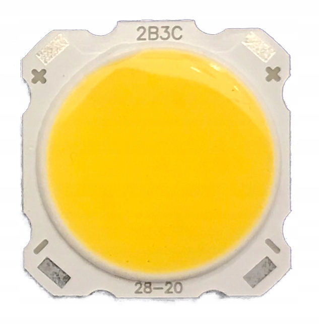 LED COB 3W 9-12V Biała Ciepła 3200K