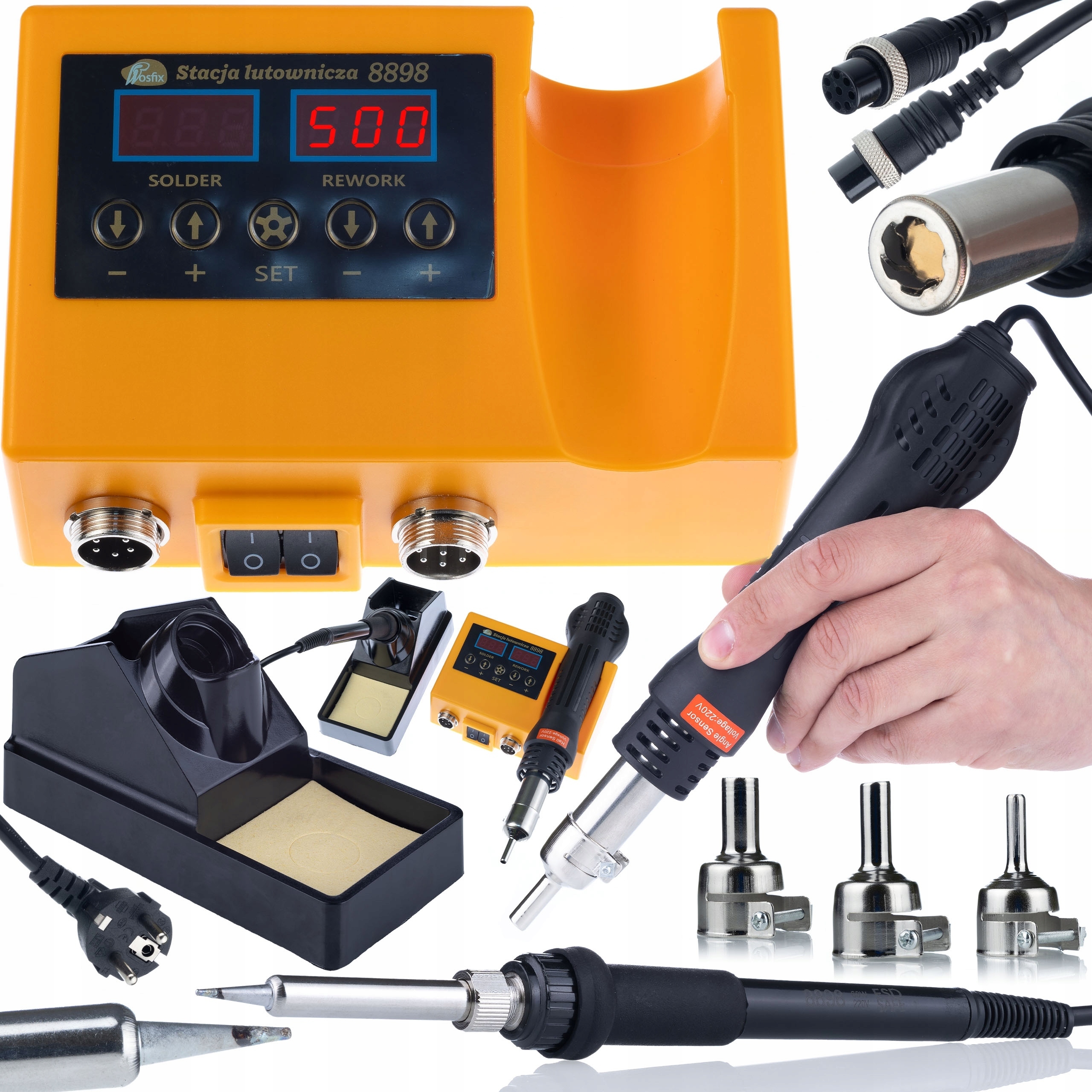 ZESTAW LUTOWNICA 2W1 ROSFIX OH 660W BLUE LARK AKCESORIA 5 SPOIW ZSZYWACZ Kod producenta ZESTAW-SDOH-VPAJ