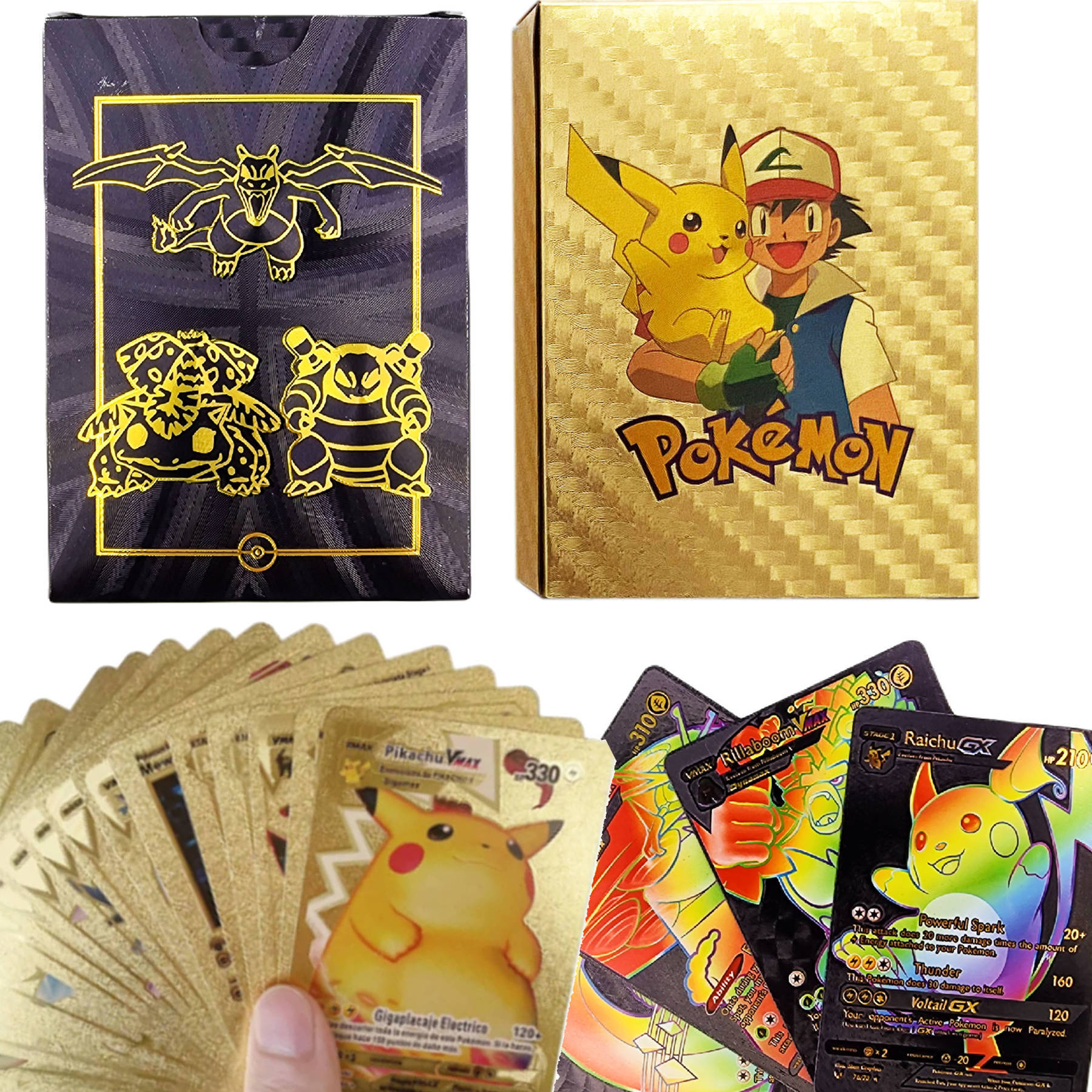 

Karty Pokemon Kolekcjonerskie Czarne Złote 110SZT