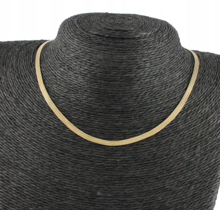 NASZYJNIK ZŁOTA ŻMIJKA 40 cm STAL CHIRURGICZNA Marka Inna marka