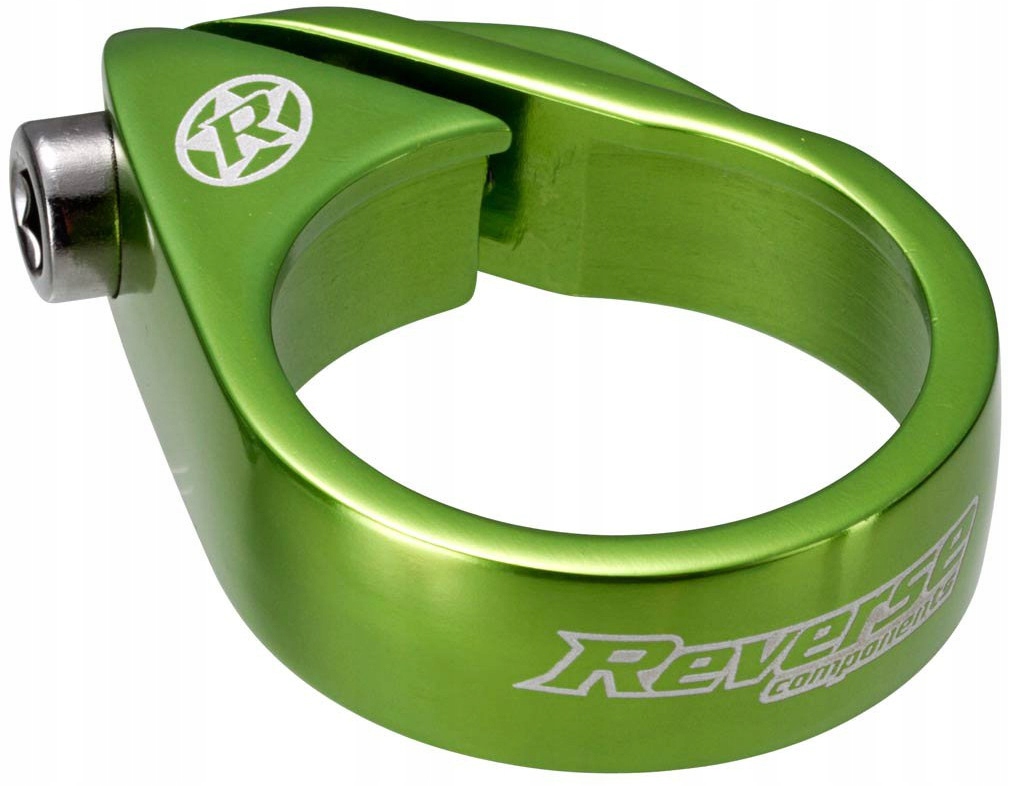 Obejma Podsiodłowa Zacisk Reverse Seat Clamp Bolt 34,9mm Green Zielony