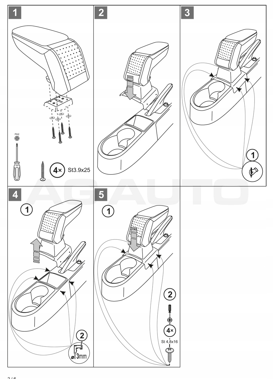 PODLOKIETNIK STANDARD Skoda Rapid 2013 Part manufacturer Rati