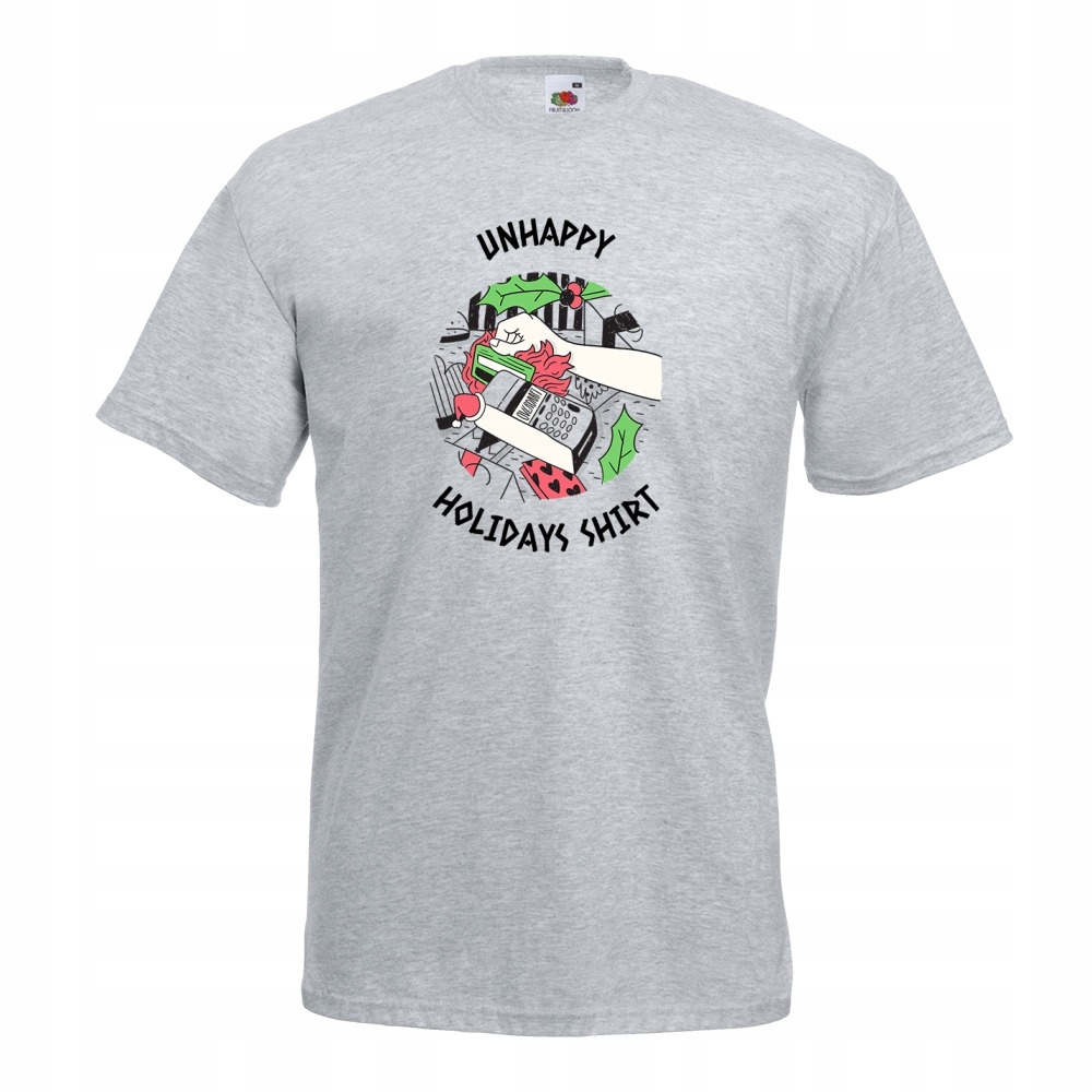 

Koszulka unhappy holiday shirt M szara
