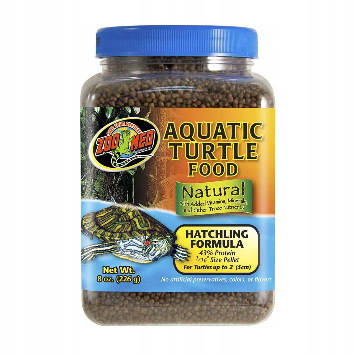 Zoo Med Natural Aquatic Turtle Food 226 G Potrava Pro Želvy Formule Pro Mláďata