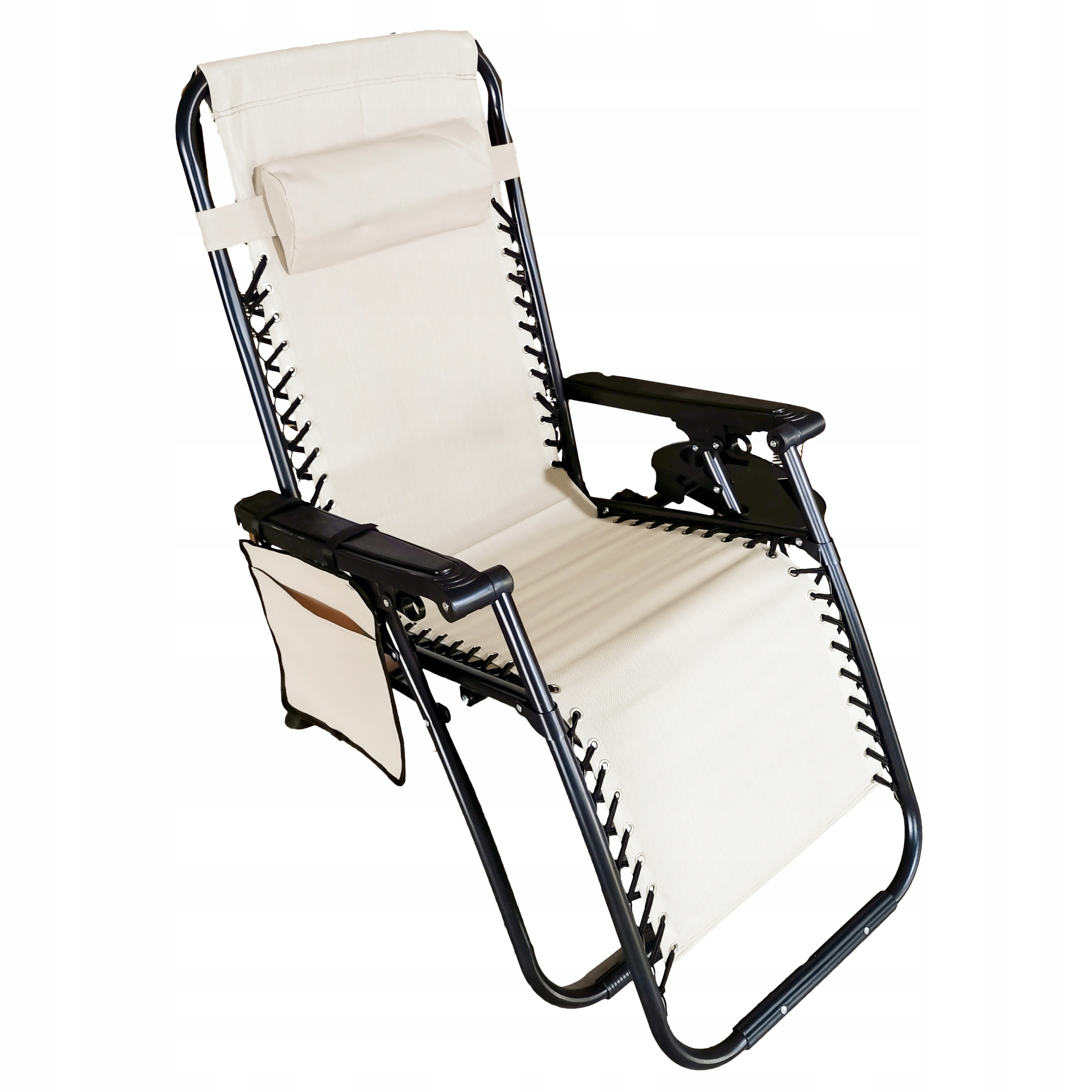 Шезлонг GARDEN CHAIR FOLDING CANOPY ZERO GRAVITY Код товара ZRL009-R BEIGE