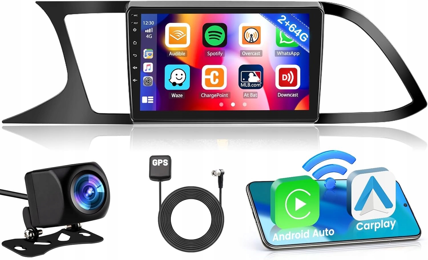 Autorádio Android 13, 9" Seat Leon 3, 2013-2019, Gps, WiFi, CarPlay, 2GB/64GB