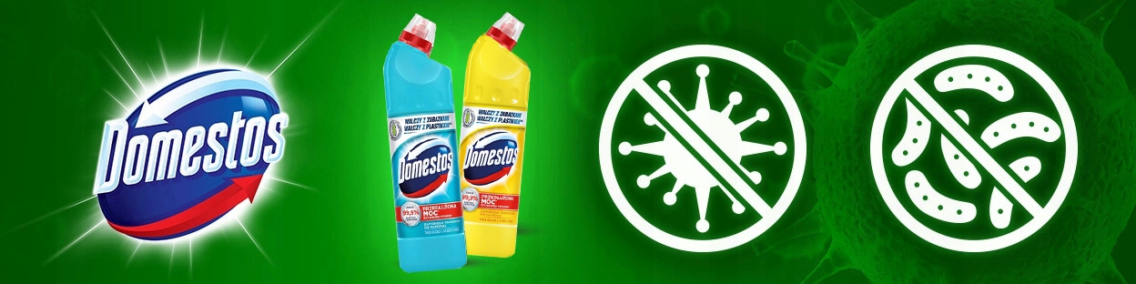 DOMESTOS PŁYN DO WC PRZEDŁUŻONA MOC ATLANTIC 750ML Stan opakowania oryginalne