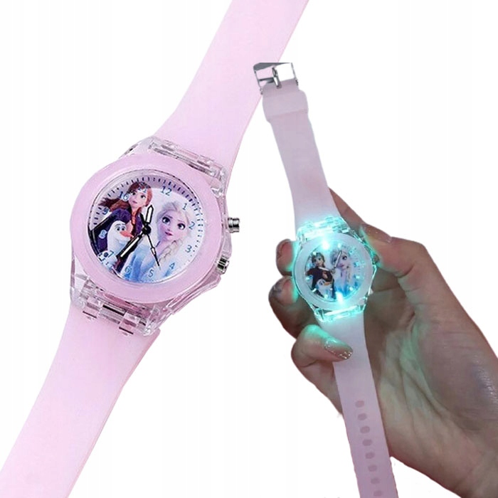 

zegarek dziecięcy Frozen kraina lodu Elsa led Anna
