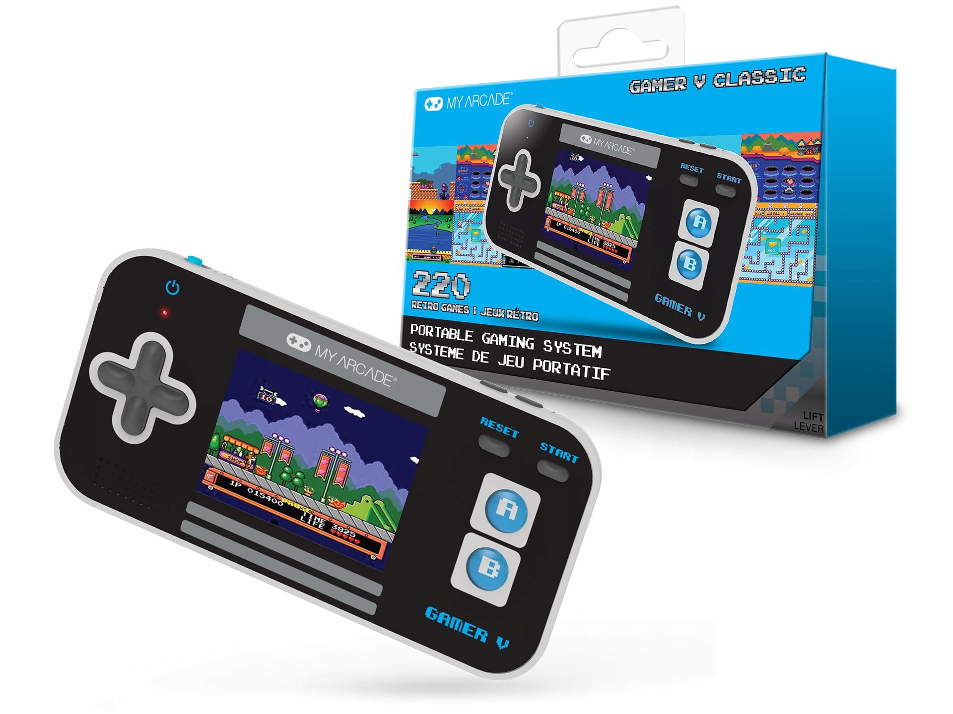 Mini Konsola Przenośna Retro 220 Gier DGUN-3919