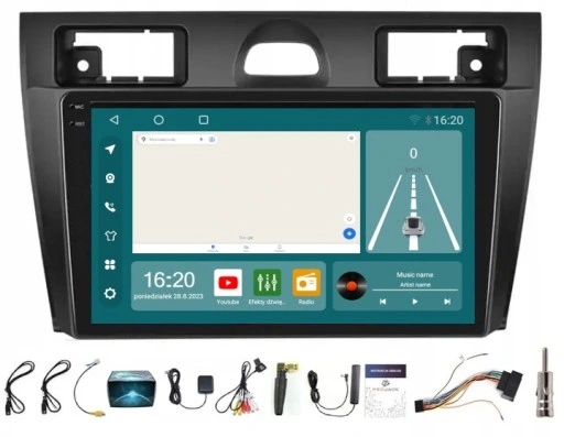 Rádio Navigace Android Carplay Ford Fiesta 2002-2008 8/256GB Sim