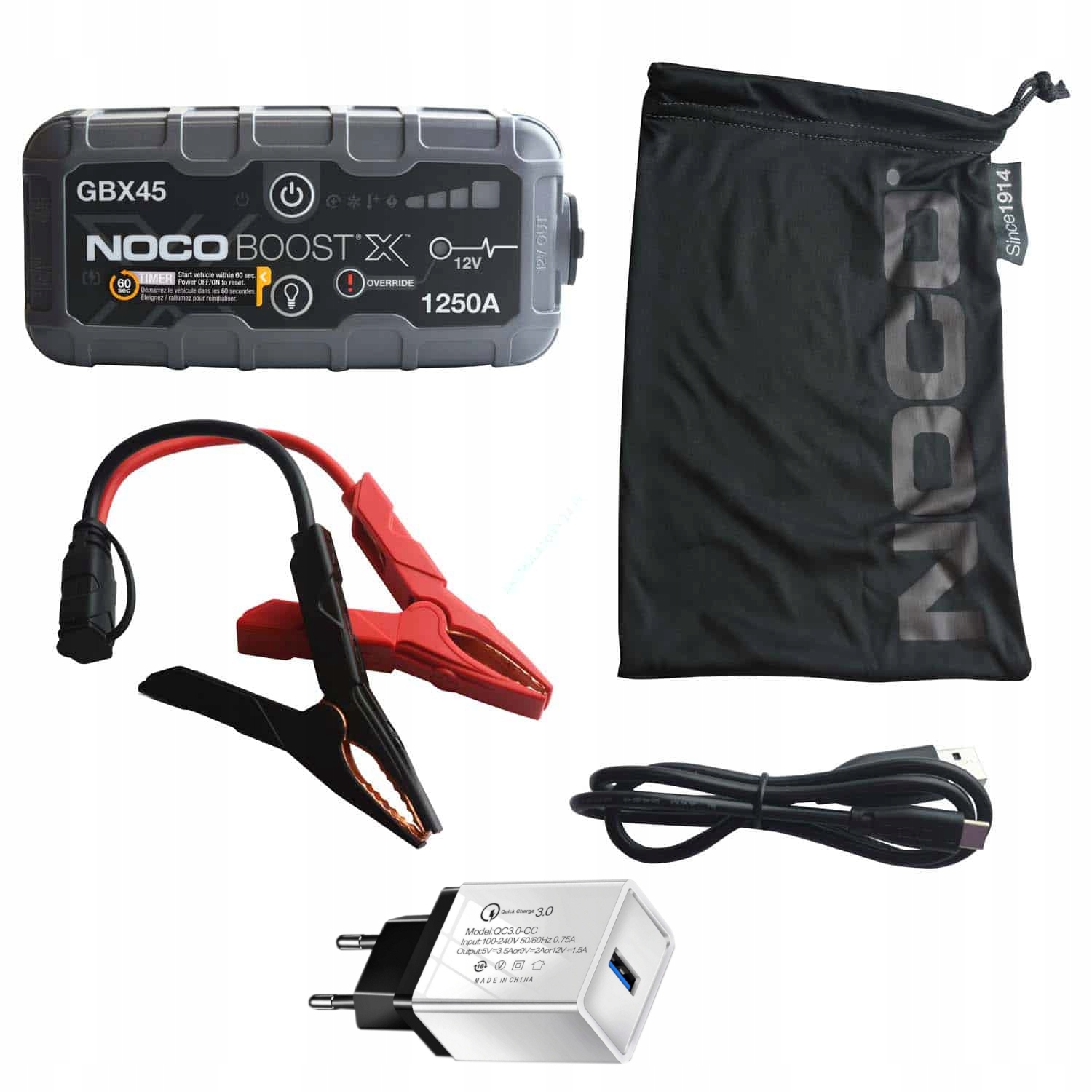 NOCO GBX45 BOOSTX Jump STARTER + зарядное устройство бесплатно