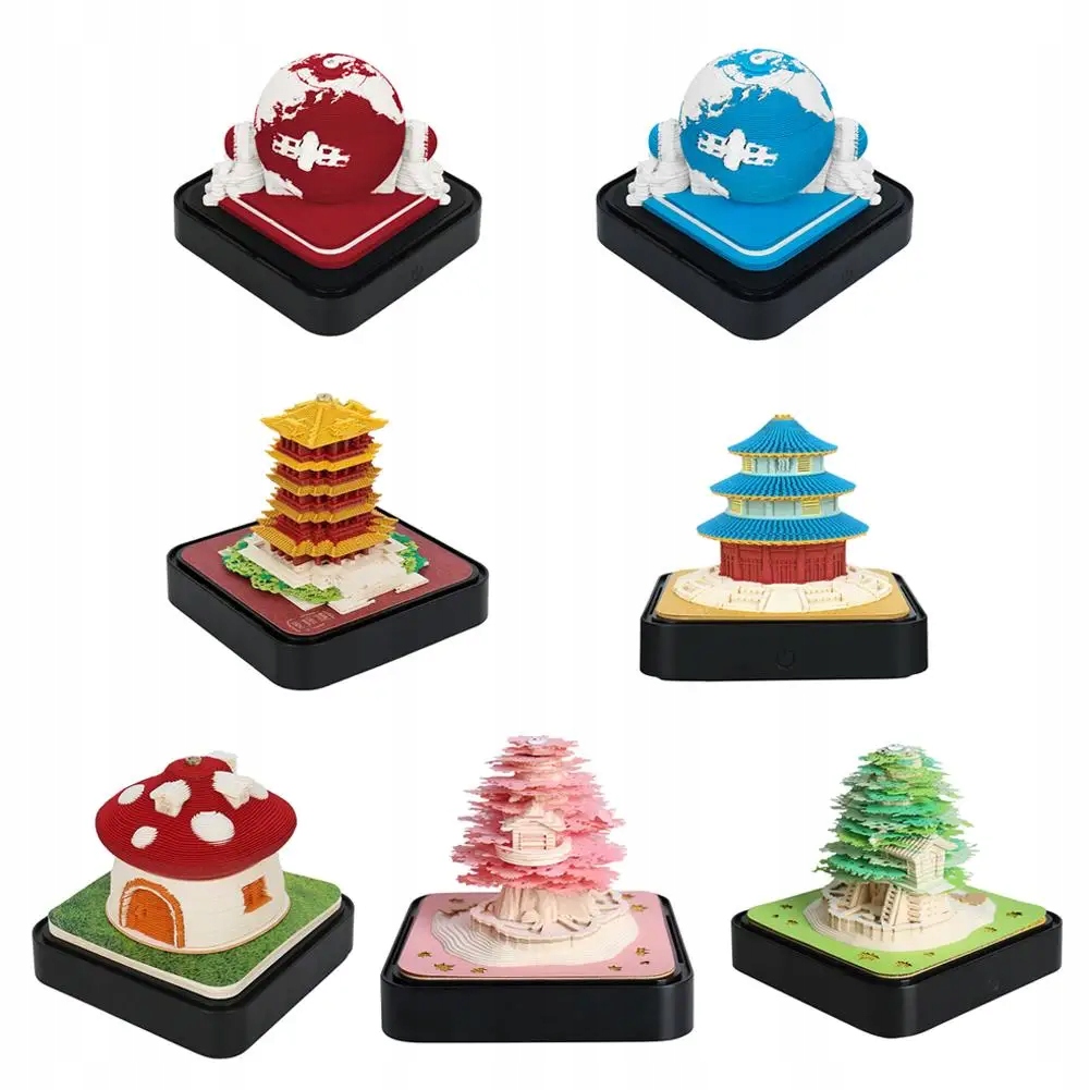 3D Notepad Green Treehouse 3D Calendar 2024 3D Memo Pad Block Notes Producent inny