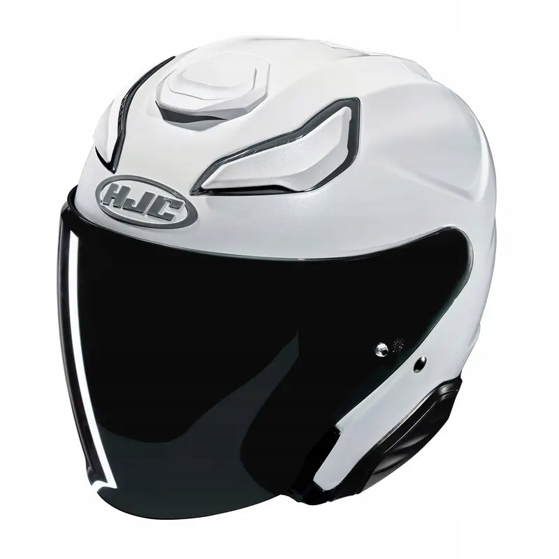 Otvorená motocyklová prilba Hjc F31 Solid Pearl White M
