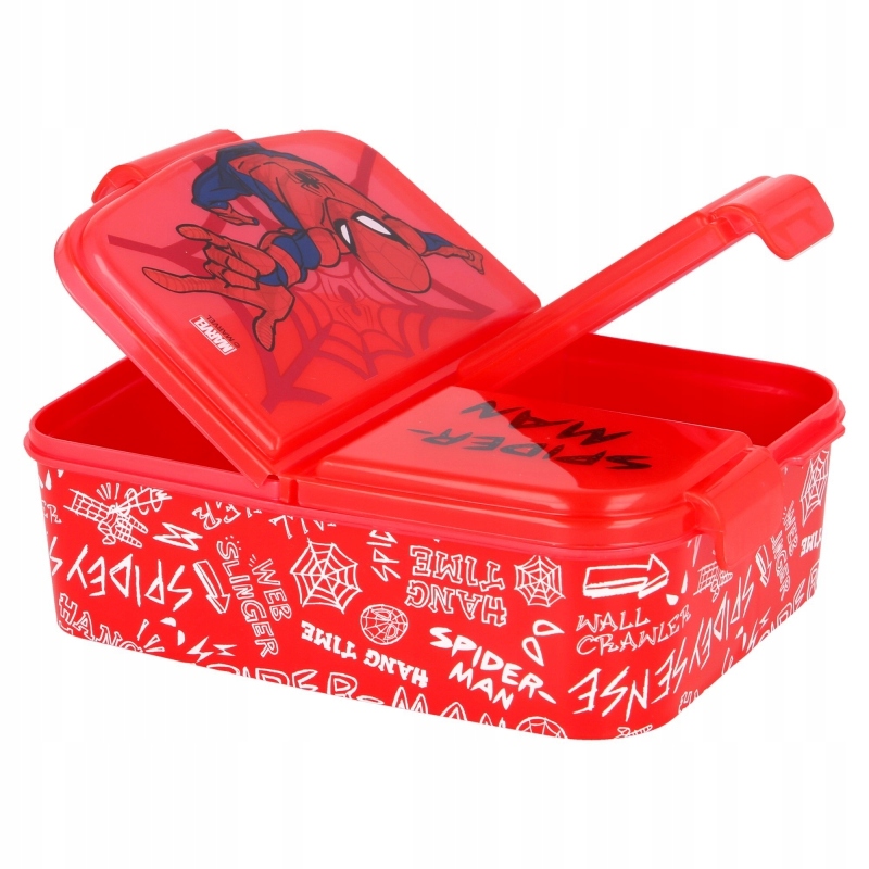 

Śniadaniówka trzykomorowa lunch box Spiderman