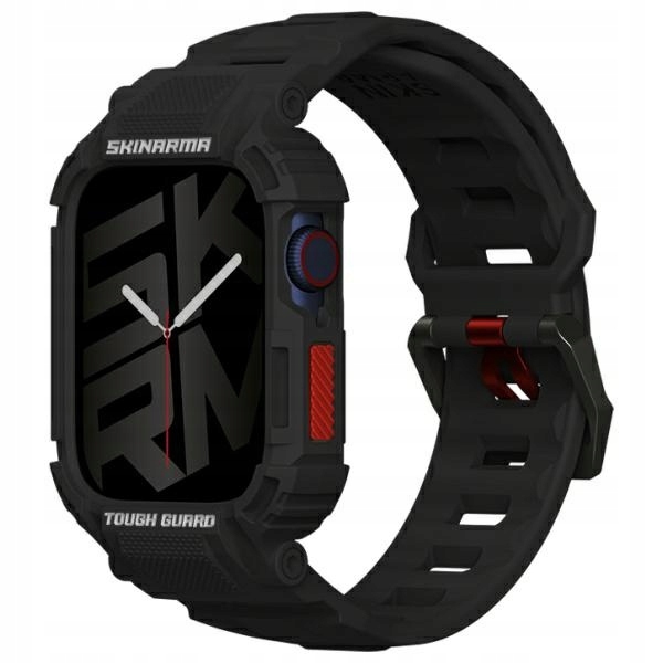 Skinarma řemínek pouzdro Mecha 2v1 pro Apple Watch 45/44 mm černá/černá