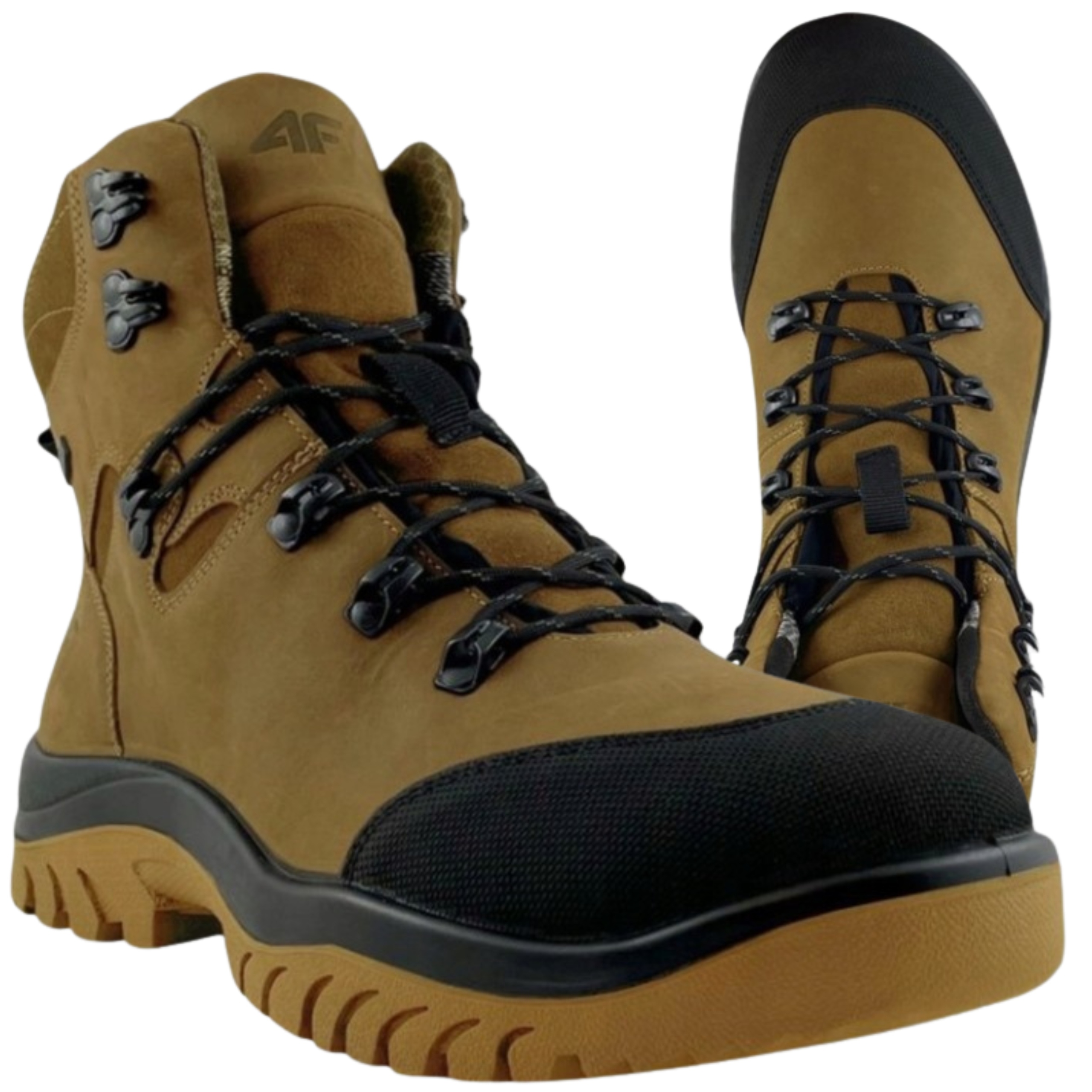 Zimní Pánské Kožené Boty 4F Trekové Trapery Voděodolné Pevné 40