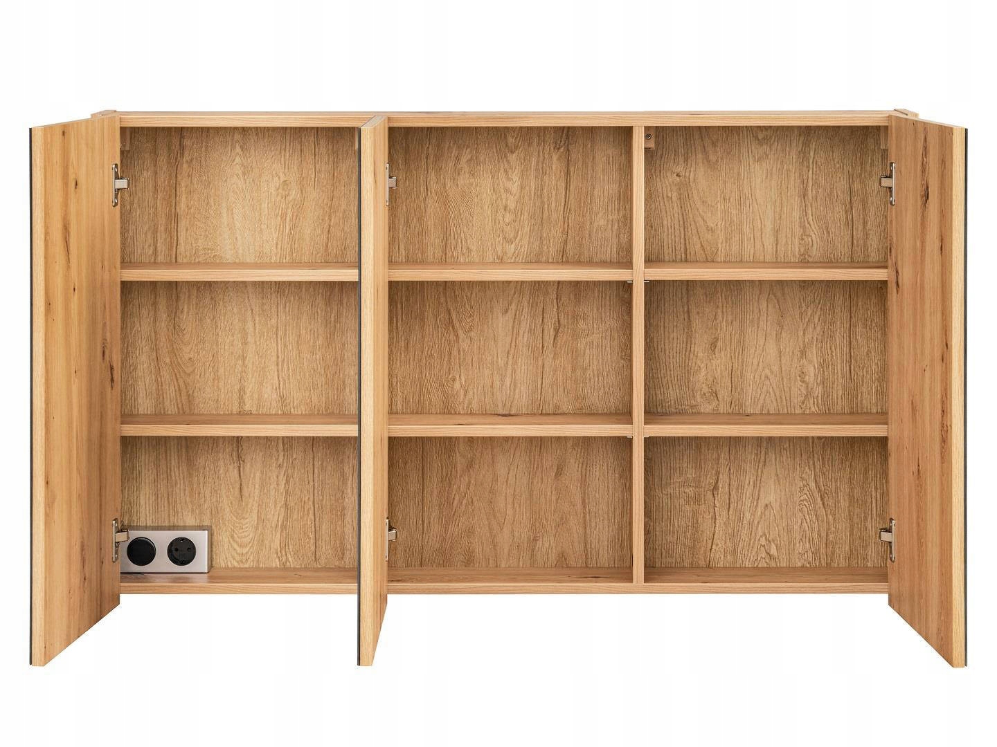 SZAFKA ŁAZIENKOWA MADERA 120CM Z LUSTREM DĄB Marka Comad