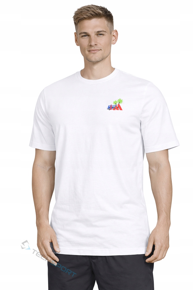 Adidas Koszulka Męska T-shirt Z Grafiką Wakacyjną 100% Bawełna XXL