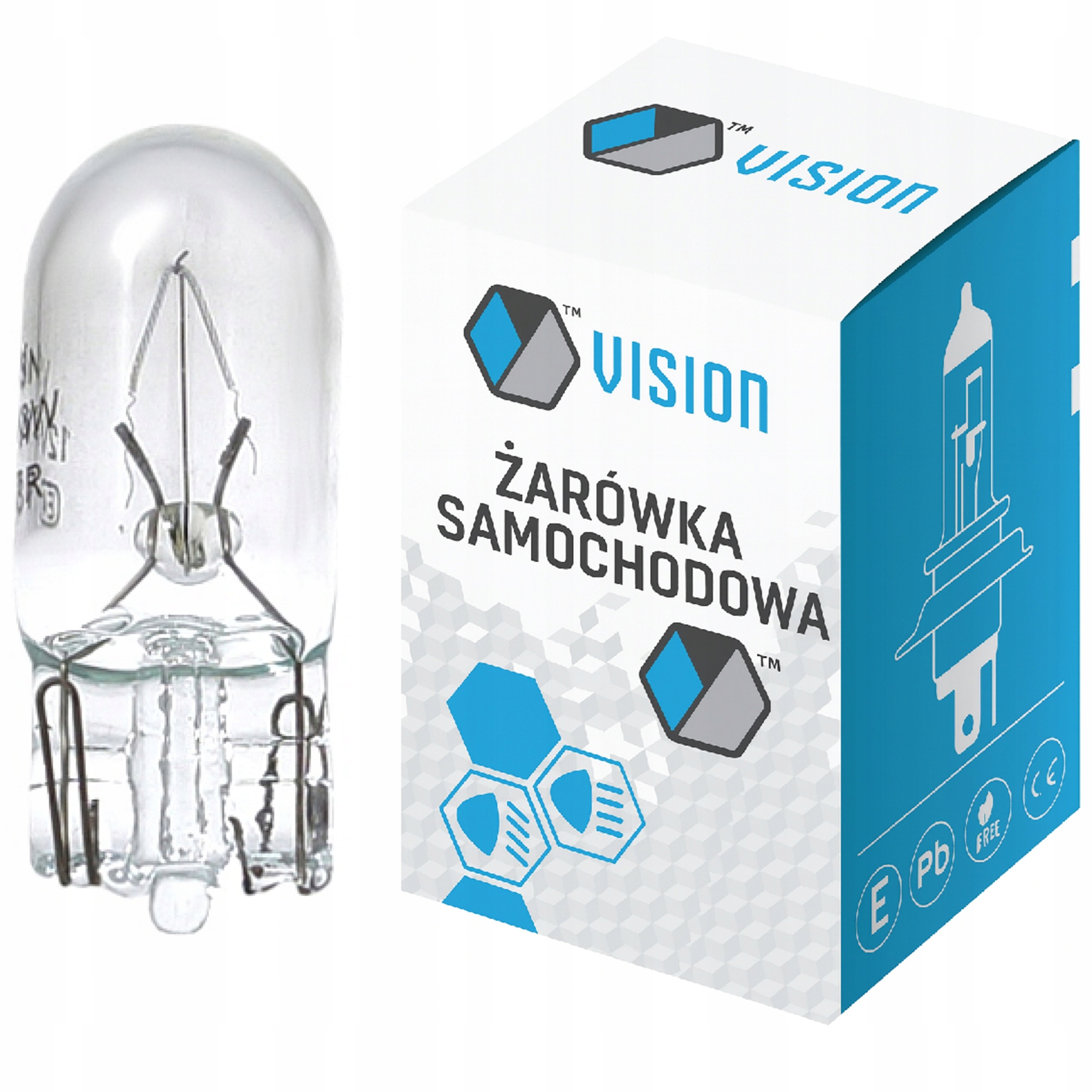 Żarówka Vision W5W 12V 5W W2.1X9.5D Postojowa Lampka Wnętrzatablicy Obrys