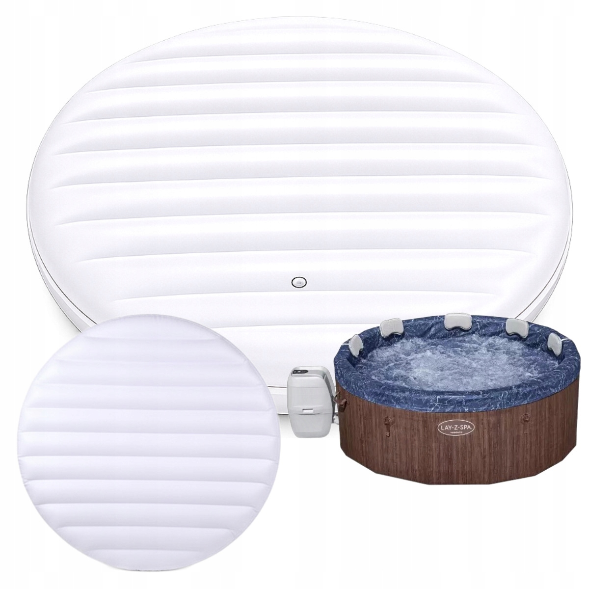 Nafukovacia tepelná krytina izolačnej vložky jacuzi Lay-Z-Spa 60163 Bestway