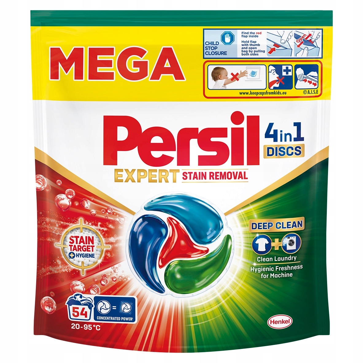 Levně Persil Deep Clean Discs Kapsle Na Praní Odstraňování Skvrn Od 20° 54 Praní