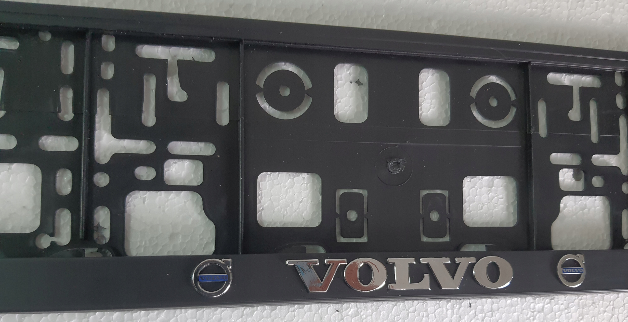 Ramka Tablicy Rejestracyjnej 3D Volvo Niebieskie Blue Nowy Model