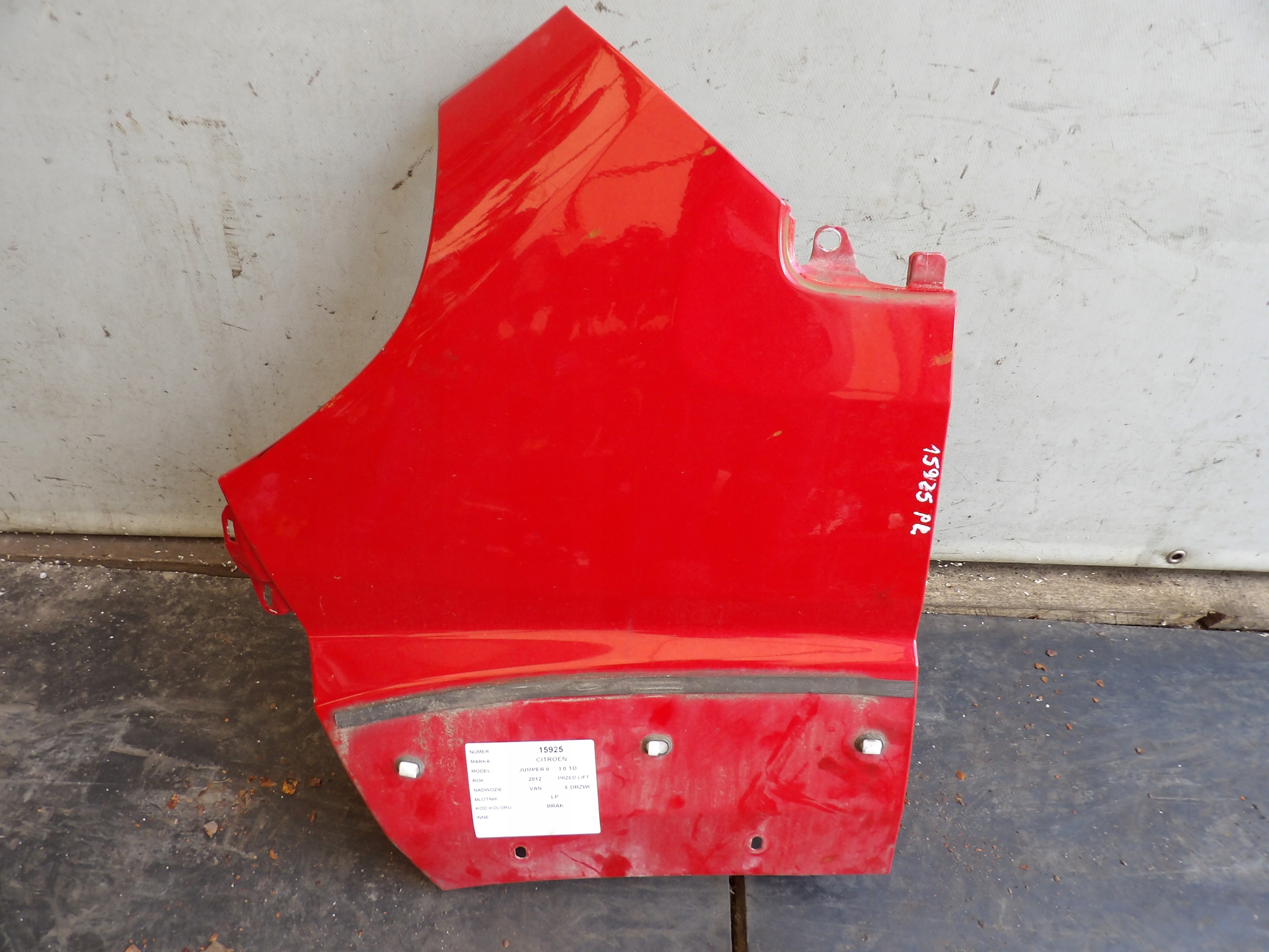 Citroen Jumper II fender front left