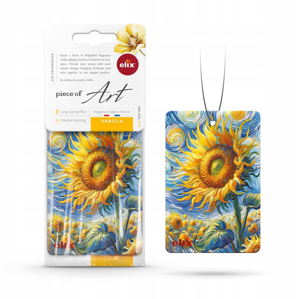 Cellulozowa Zawieszka Zapachowa do Auta lub Domu Piece of Art Vanilla