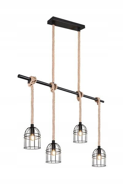 Lanová lampa Wodan loftová nad stůl restaurace